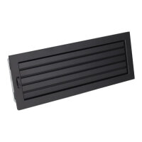 Ventlab Lamellengitter verstellbar 450 x 170 mm, schwarz