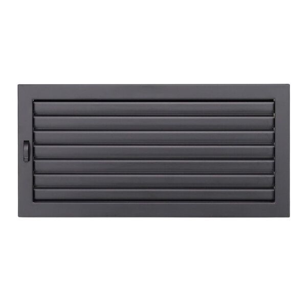 Ventlab Lamellengitter verstellbar 450 x 220 mm, schwarz