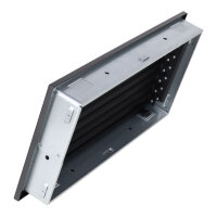 Ventlab Lamellengitter verstellbar 450 x 220 mm, schwarz