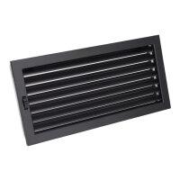 Ventlab Lamellengitter verstellbar 450 x 220 mm, schwarz