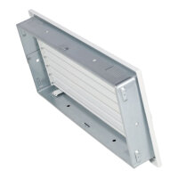 Ventlab Lamellengitter verstellbar 450 x 220 mm, wei&szlig;