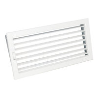 Ventlab Lamellengitter verstellbar 450 x 220 mm, wei&szlig;