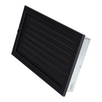 Ventlab Lamellengitter verstellbar 450 x 240 mm, schwarz