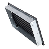 Ventlab Lamellengitter verstellbar 450 x 240 mm, schwarz