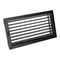Ventlab Lamellengitter verstellbar 450 x 240 mm, schwarz