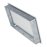 Ventlab Lamellengitter verstellbar 450 x 240 mm, wei&szlig;