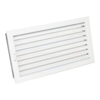 Ventlab Lamellengitter verstellbar 450 x 240 mm, wei&szlig;