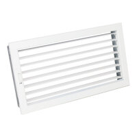 Ventlab Lamellengitter verstellbar 450 x 240 mm, wei&szlig;