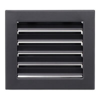 Ventlab Lamellengitter feststehend 190 x 170 mm, schwarz