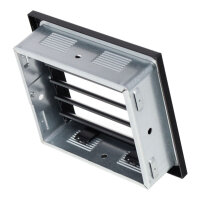 Ventlab Lamellengitter feststehend 190 x 170 mm, schwarz