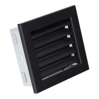 Ventlab Lamellengitter feststehend 190 x 170 mm, schwarz