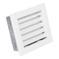 Ventlab Lamellengitter feststehend 190 x 170 mm, wei&szlig;