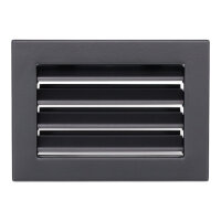 Ventlab Lamellengitter feststehend 200 x 145 mm, schwarz