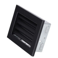 Ventlab Lamellengitter feststehend 200 x 145 mm, schwarz