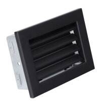 Ventlab Lamellengitter feststehend 200 x 145 mm, schwarz