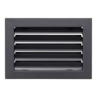 Ventlab Lamellengitter feststehend 240 x 170 mm, schwarz