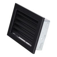 Ventlab Lamellengitter feststehend 240 x 170 mm, schwarz