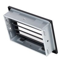 Ventlab Lamellengitter feststehend 240 x 170 mm, schwarz