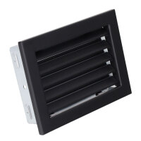 Ventlab Lamellengitter feststehend 240 x 170 mm, schwarz