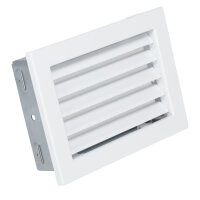 Ventlab Lamellengitter feststehend 240 x 170 mm, wei&szlig;