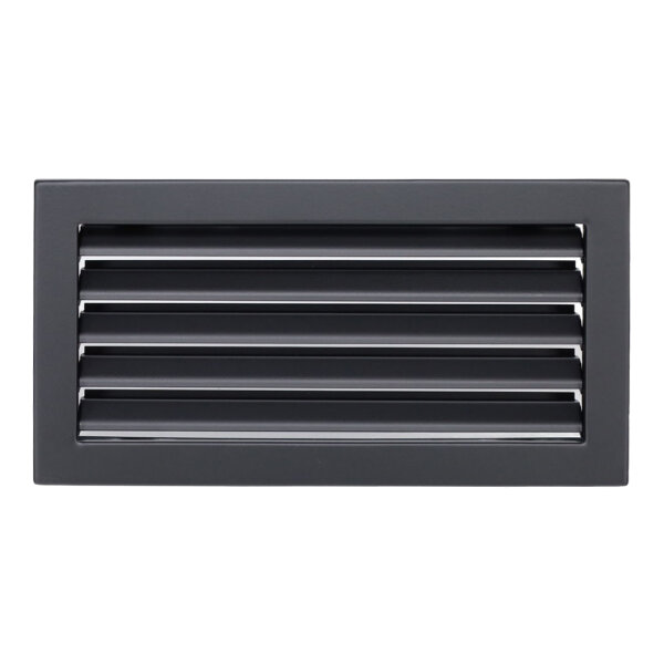 Ventlab Lamellengitter feststehend 325 x 170 mm, schwarz