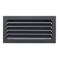 Ventlab Lamellengitter feststehend 325 x 170 mm, schwarz