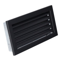 Ventlab Lamellengitter feststehend 325 x 170 mm, schwarz