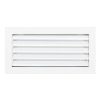 Ventlab Lamellengitter feststehend 325 x 170 mm, weiß