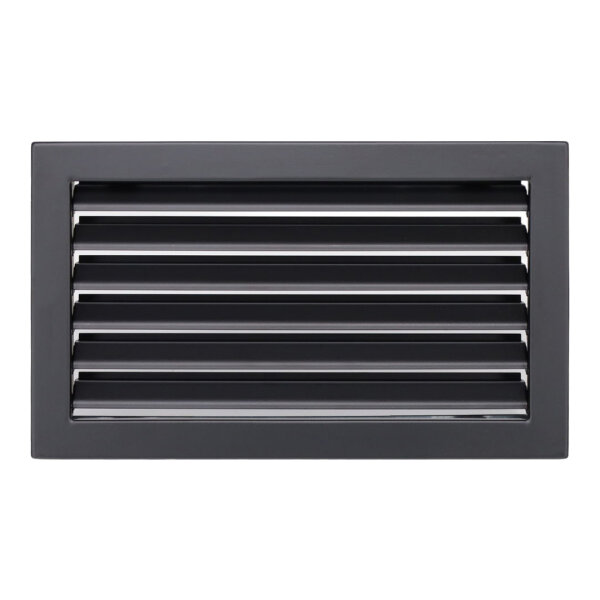Ventlab Lamellengitter feststehend 325 x 195 mm, schwarz