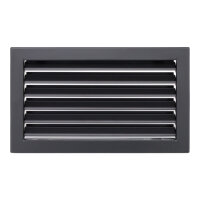 Ventlab Lamellengitter feststehend 325 x 195 mm, schwarz