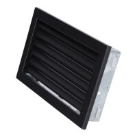 Ventlab Lamellengitter feststehend 325 x 195 mm, schwarz