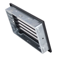 Ventlab Lamellengitter feststehend 325 x 195 mm, schwarz