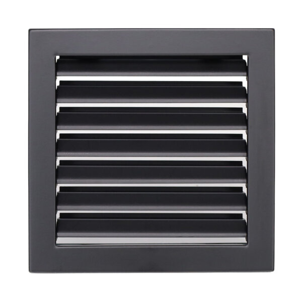 Ventlab Lamellengitter feststehend 220 x 220 mm, schwarz