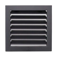 Ventlab Lamellengitter feststehend 220 x 220 mm, schwarz