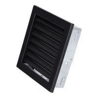 Ventlab Lamellengitter feststehend 220 x 220 mm, schwarz