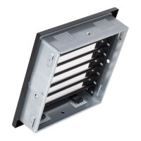 Ventlab Lamellengitter feststehend 220 x 220 mm, schwarz