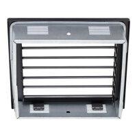 Ventlab Lamellengitter feststehend 220 x 220 mm, schwarz