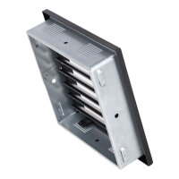 Ventlab Lamellengitter feststehend 220 x 220 mm, schwarz