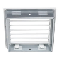 Ventlab Lamellengitter feststehend 220 x 220 mm, wei&szlig;