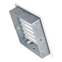 Ventlab Lamellengitter feststehend 220 x 220 mm, wei&szlig;