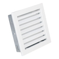 Ventlab Lamellengitter feststehend 220 x 220 mm, wei&szlig;