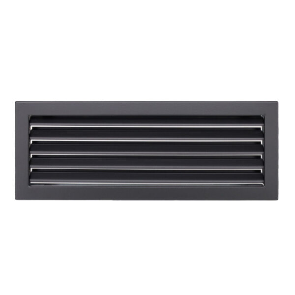 Ventlab Lamellengitter feststehend 450 x 170 mm, schwarz