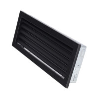 Ventlab Lamellengitter feststehend 450 x 170 mm, schwarz