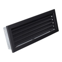 Ventlab Lamellengitter feststehend 450 x 170 mm, schwarz