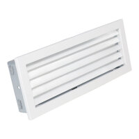 Ventlab Lamellengitter feststehend 450 x 170 mm, wei&szlig;