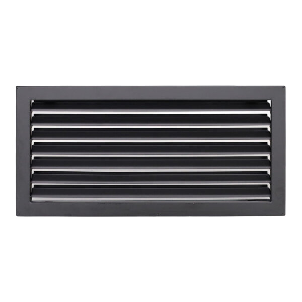 Ventlab Lamellengitter feststehend 450 x 220 mm, schwarz