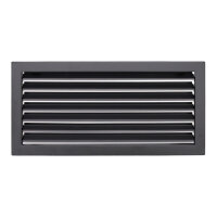 Ventlab Lamellengitter feststehend 450 x 220 mm, schwarz