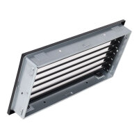 Ventlab Lamellengitter feststehend 450 x 220 mm, schwarz