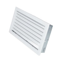 Ventlab Lamellengitter feststehend 450 x 220 mm, weiß