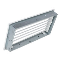 Ventlab Lamellengitter feststehend 450 x 220 mm, wei&szlig;